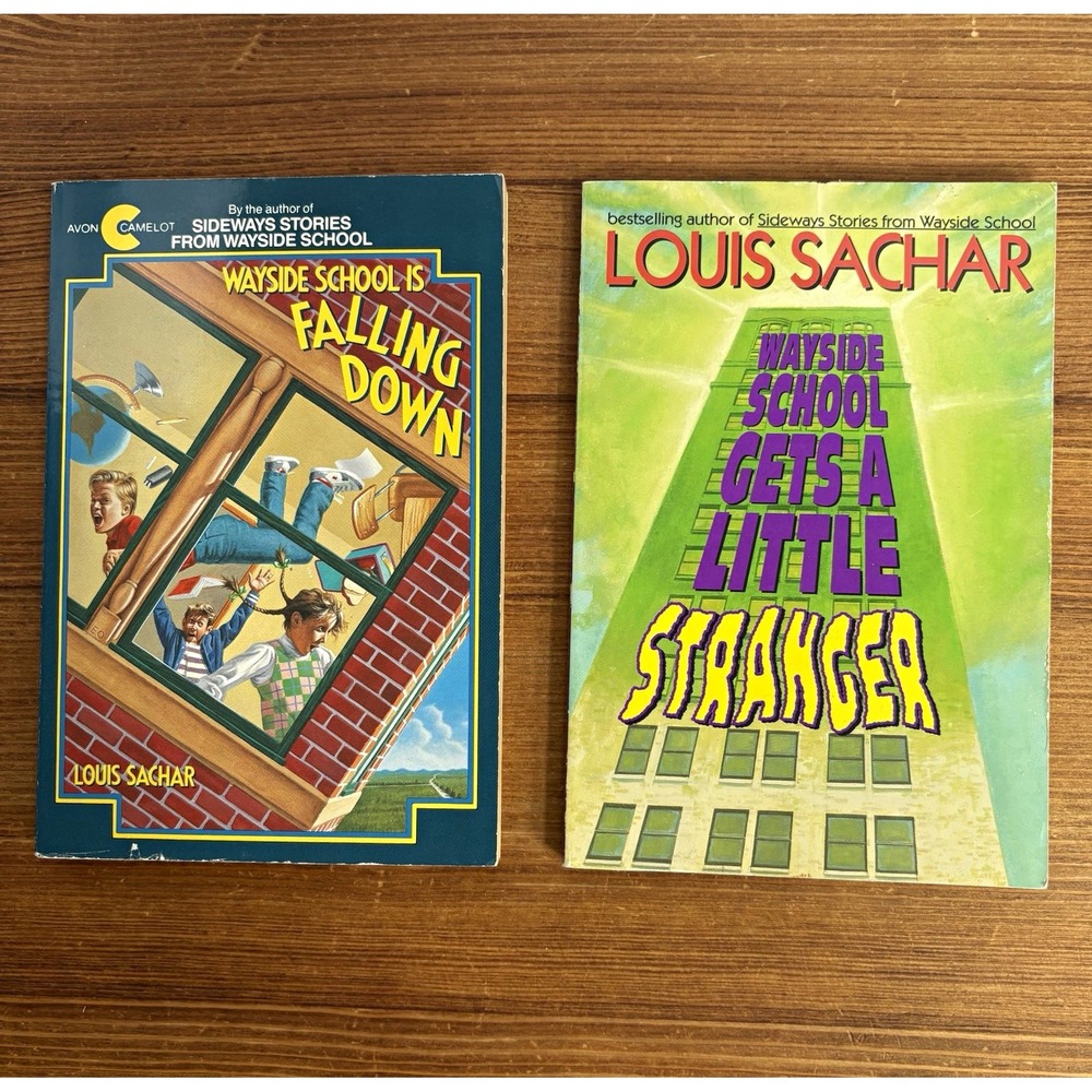 Louis Sachar Wayside School 2 Book Lot Falling Down Gets a Little Stranger